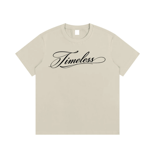 "Script" (frontprinted) - Timeless Tee