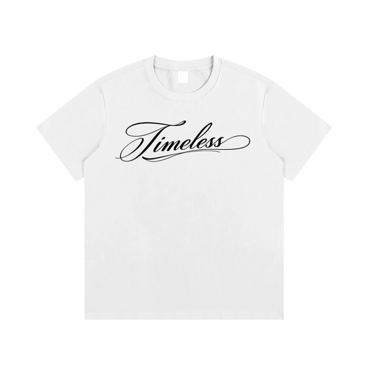 "Script" (frontprinted) - Timeless Tee