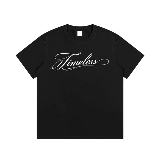 "Script" (frontprinted) - Timeless Tee