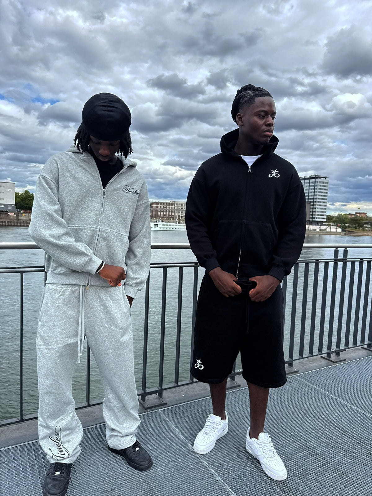 "Script" - Timeless Open Leg Jogger