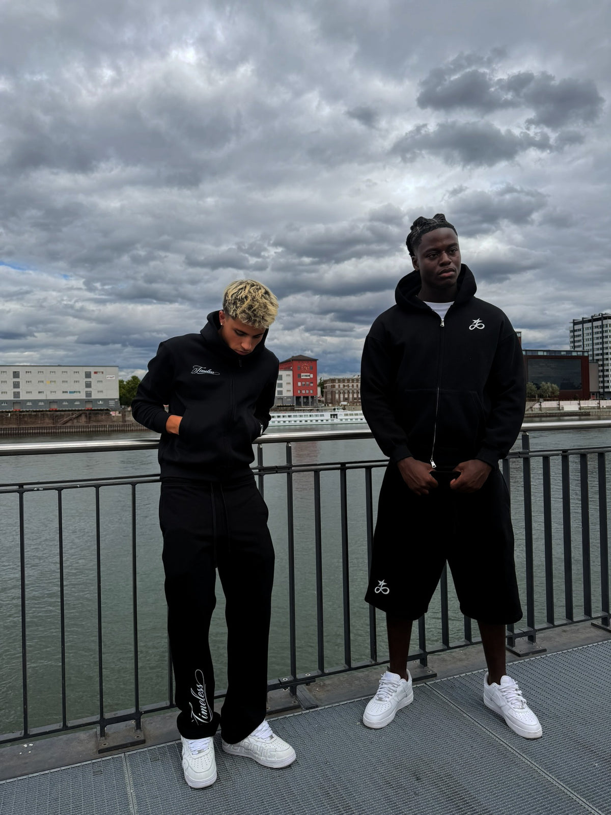 "Script" - Timeless Open Leg Jogger