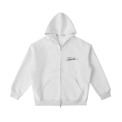 "Script" - Timeless Zipper