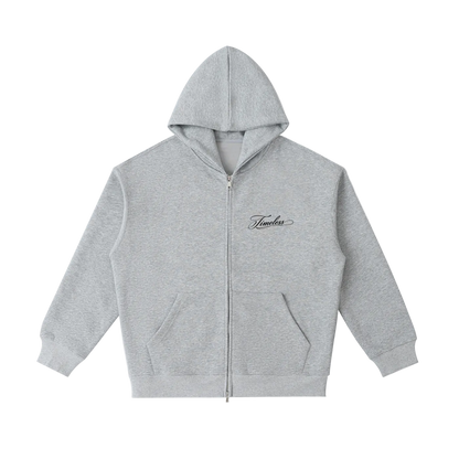 "Script" - Timeless Zipper