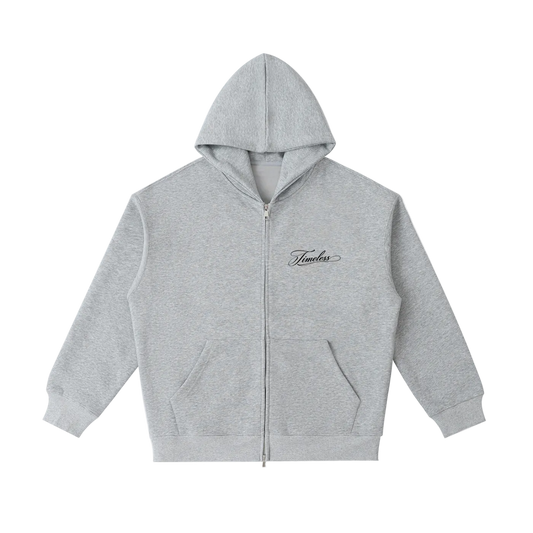 "Script" - Timeless Zipper