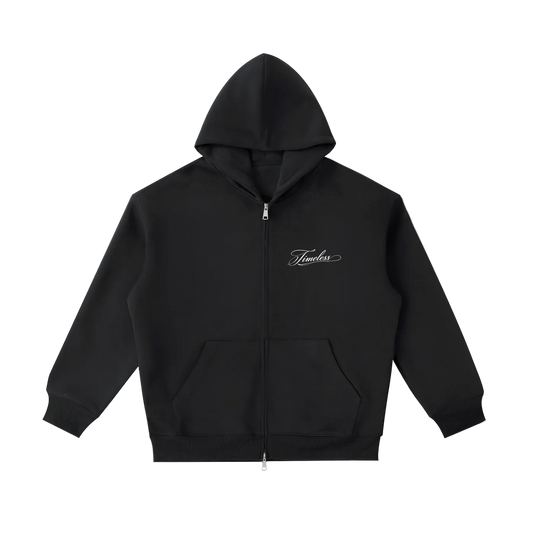"Script" - Timeless Zipper